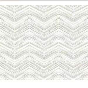 York Wallcoverings Gray Petite Watercolor Chevron Wallpaper BW3913 27inX27ft